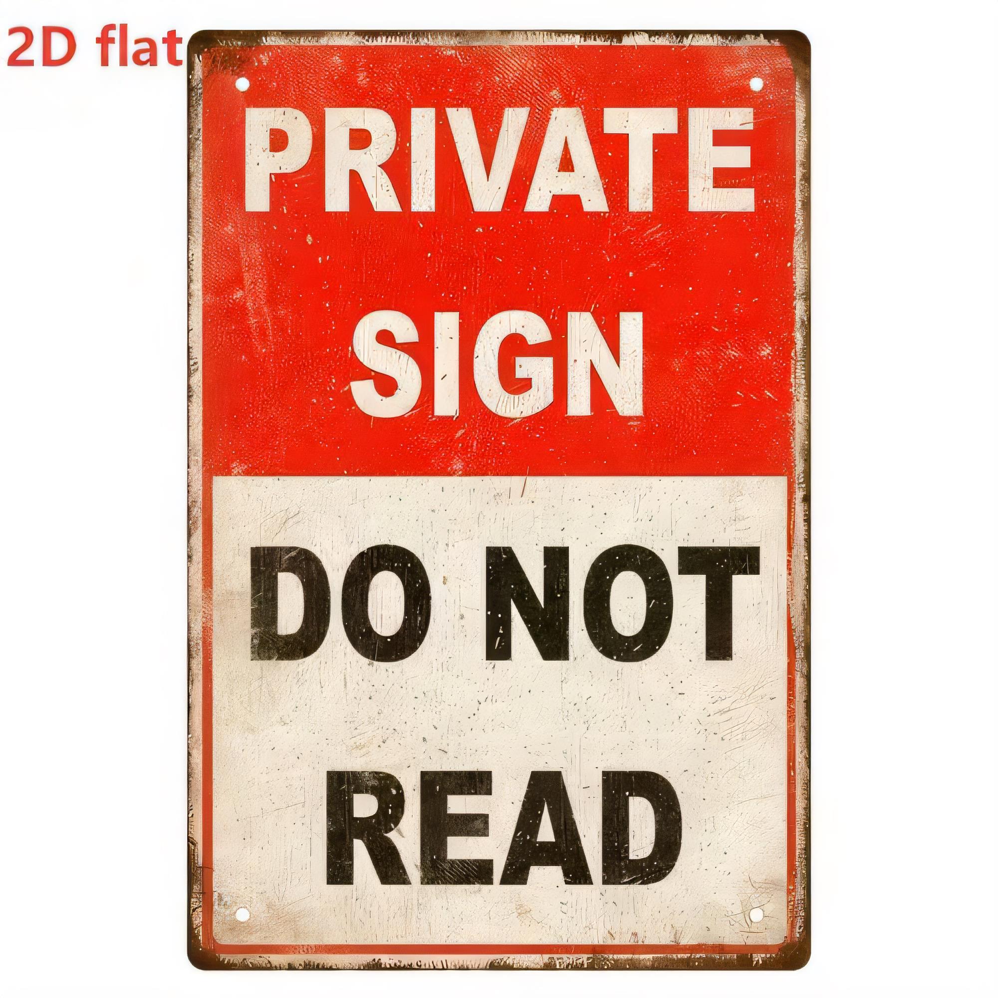 Wine Tag Label - Tin Sign Private Sign Do Not