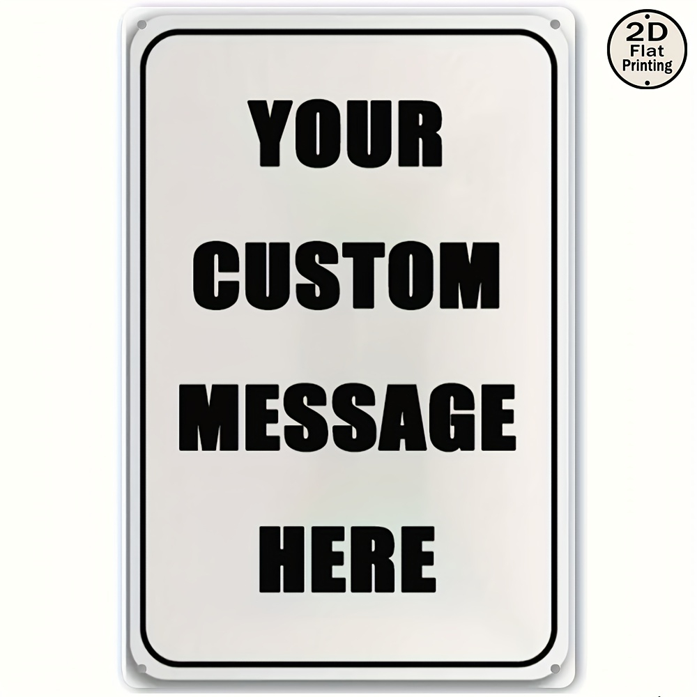 Wine Tag Label - Custom Metal Tin Sign Personalized Your