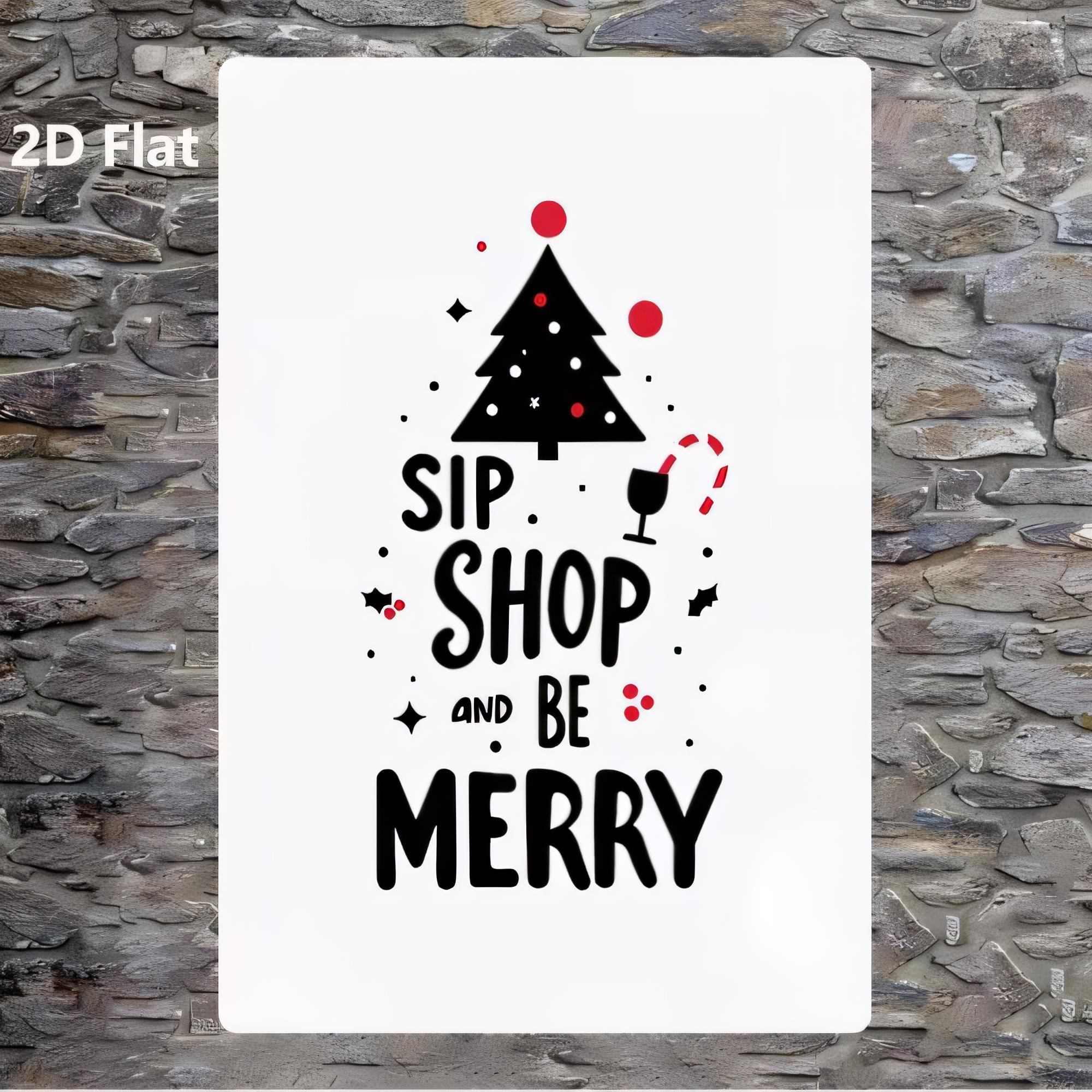 Tin Sign Sip Shop And Be Merry - огляд і ціна Beer And Wine Quote
