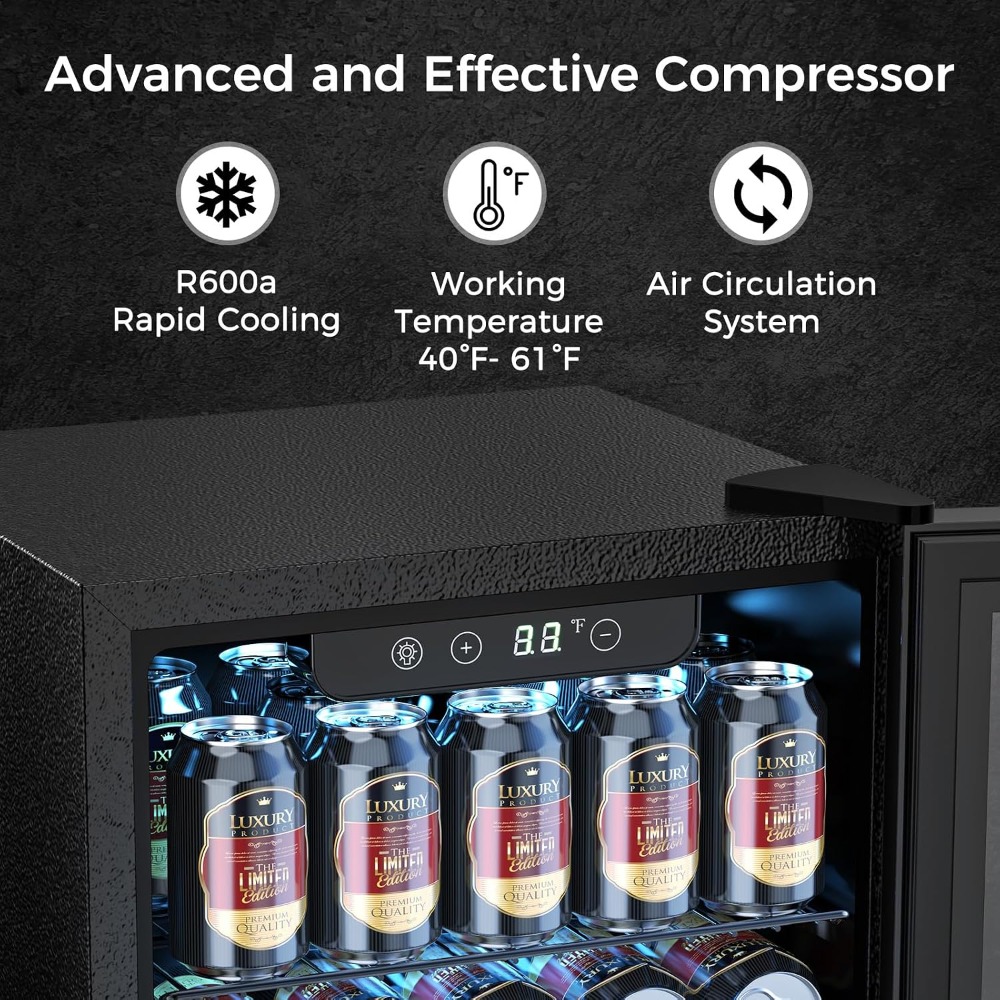 Freestanding Wine Fridge 12 Bo - огляд і ціна Wine Beer Cooler Fridge