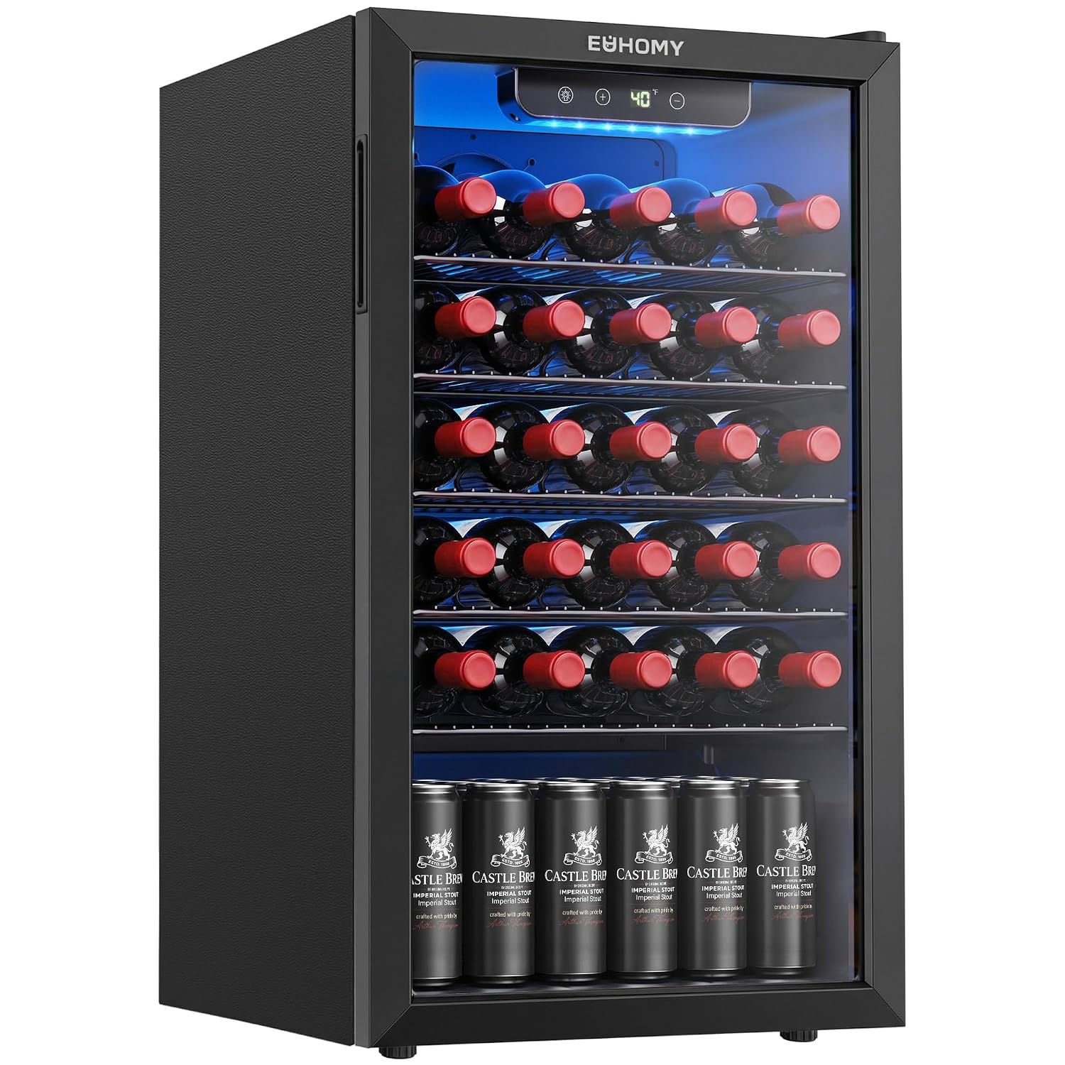 125 Can Beverage Cooler with G - огляд і ціна Wine Beer Cooler Fridge