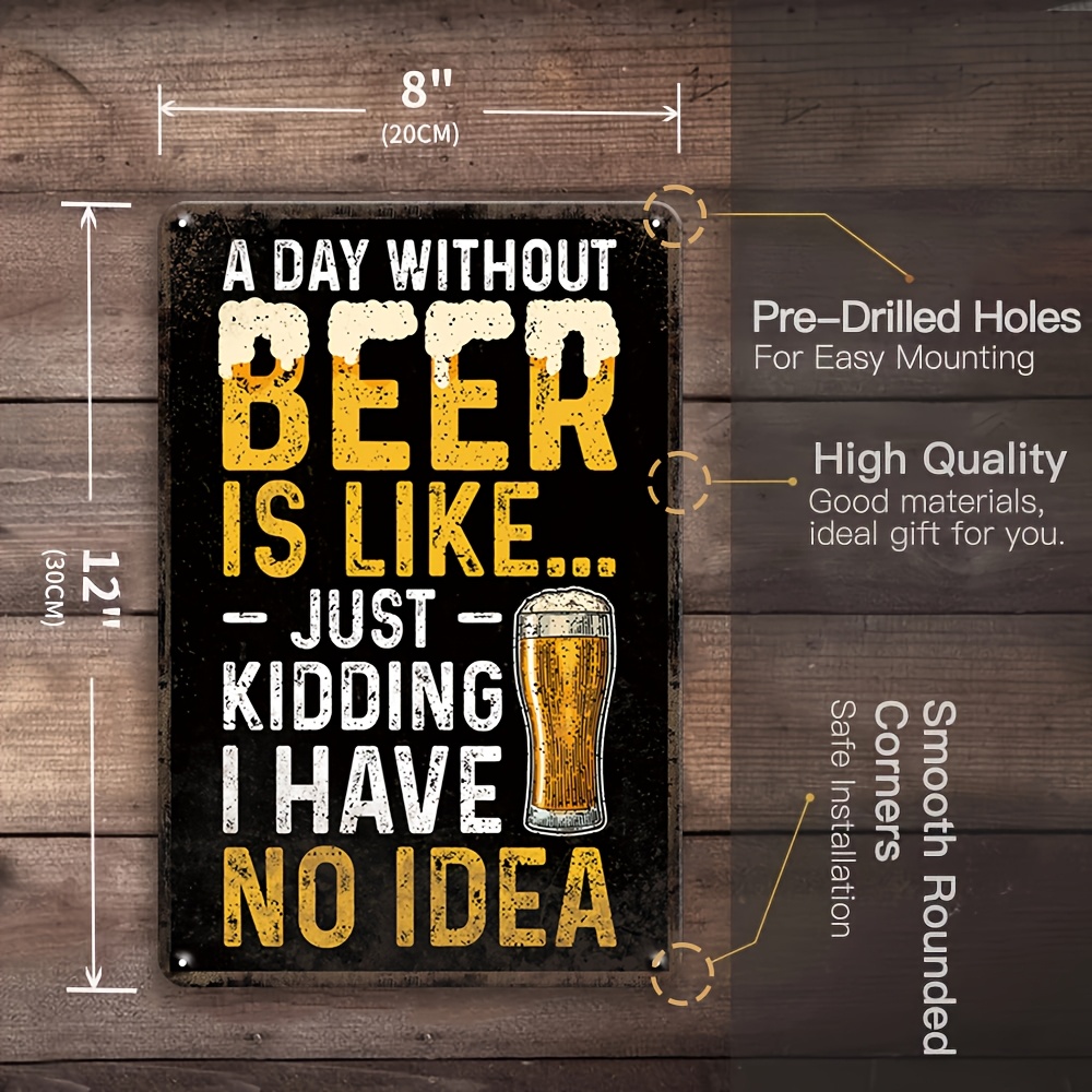 1Pc Vintage 2D Flat Funny Beer - огляд і ціна Beer And Wine Quote