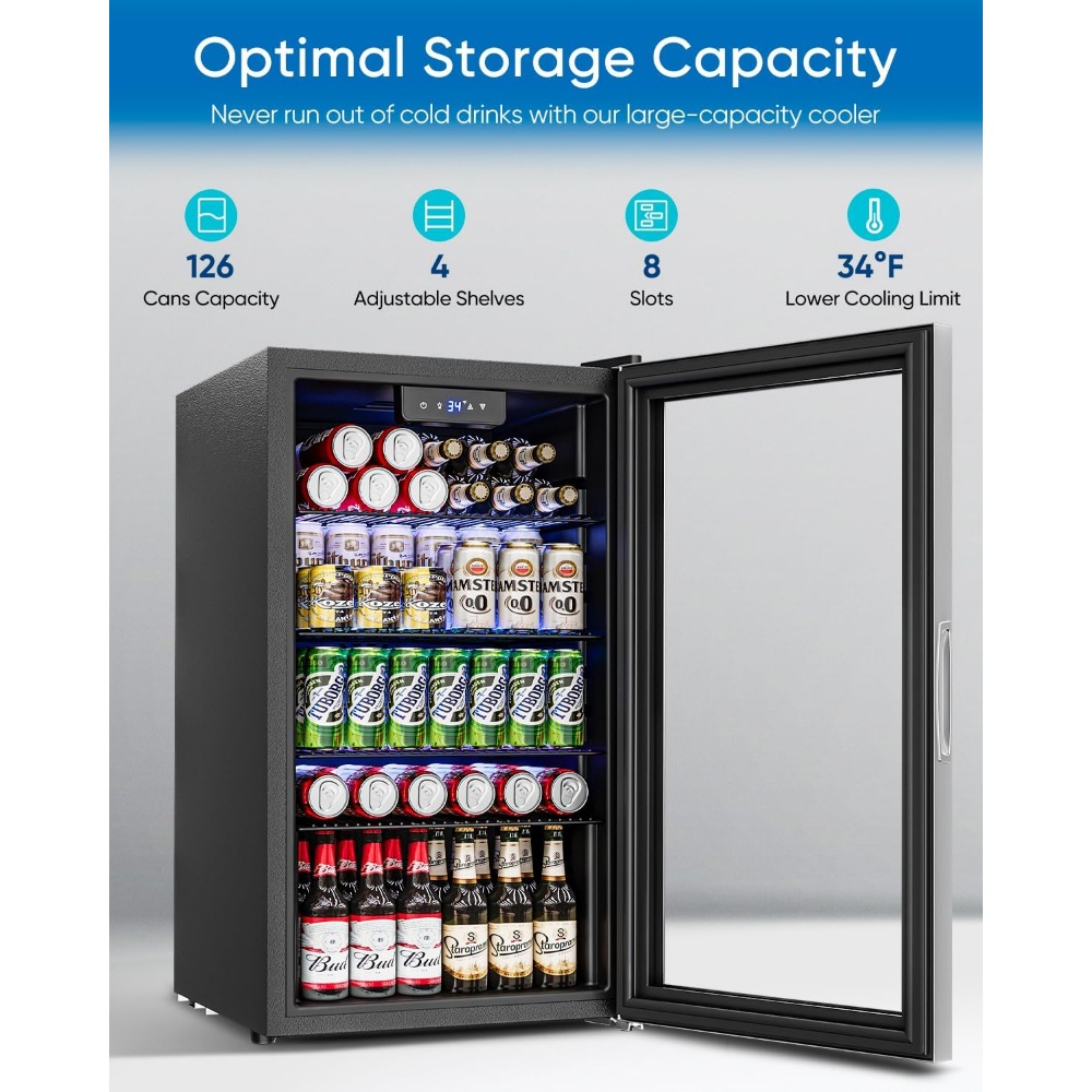 Beverage Refrigerator Cooler - - огляд і ціна Wine Beer Cooler Fridge