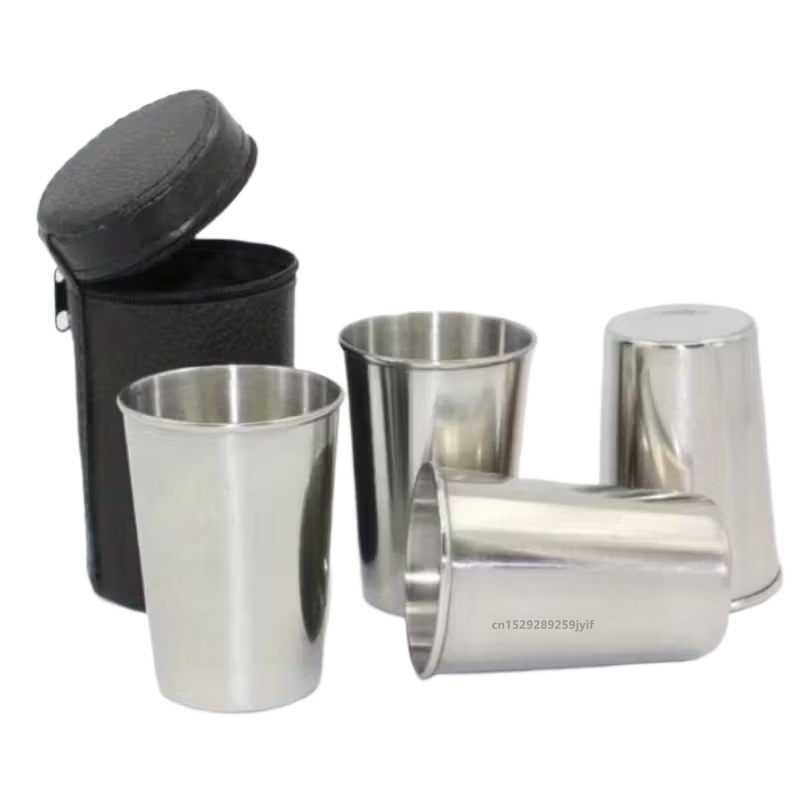 Set of 4 Stainless Steel Outdo - огляд і ціна Beer Flight Set
