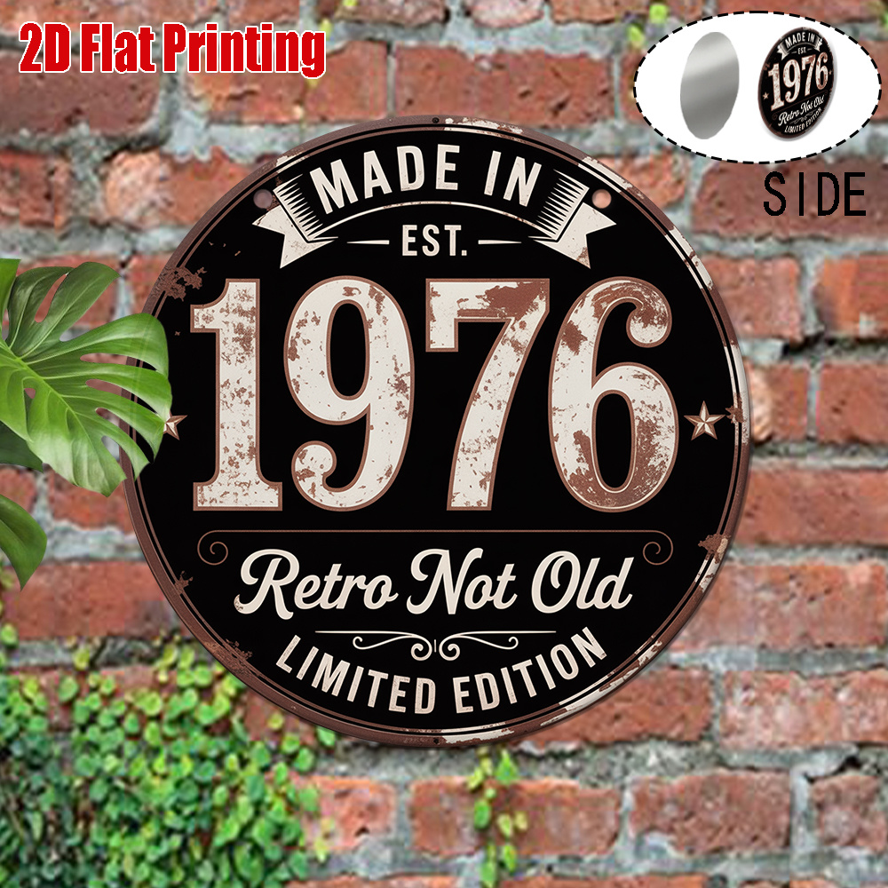 2D Flat, 1pc 1976 Vintage Meta - огляд і ціна Wine Tag Label
