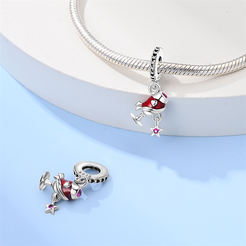 Fashion 925 Sterling Silver Re - огляд і ціна Wine Beer Red