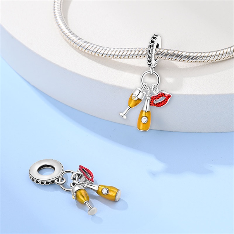 Fashion 925 Sterling Silver Re - огляд і ціна Wine Beer Red