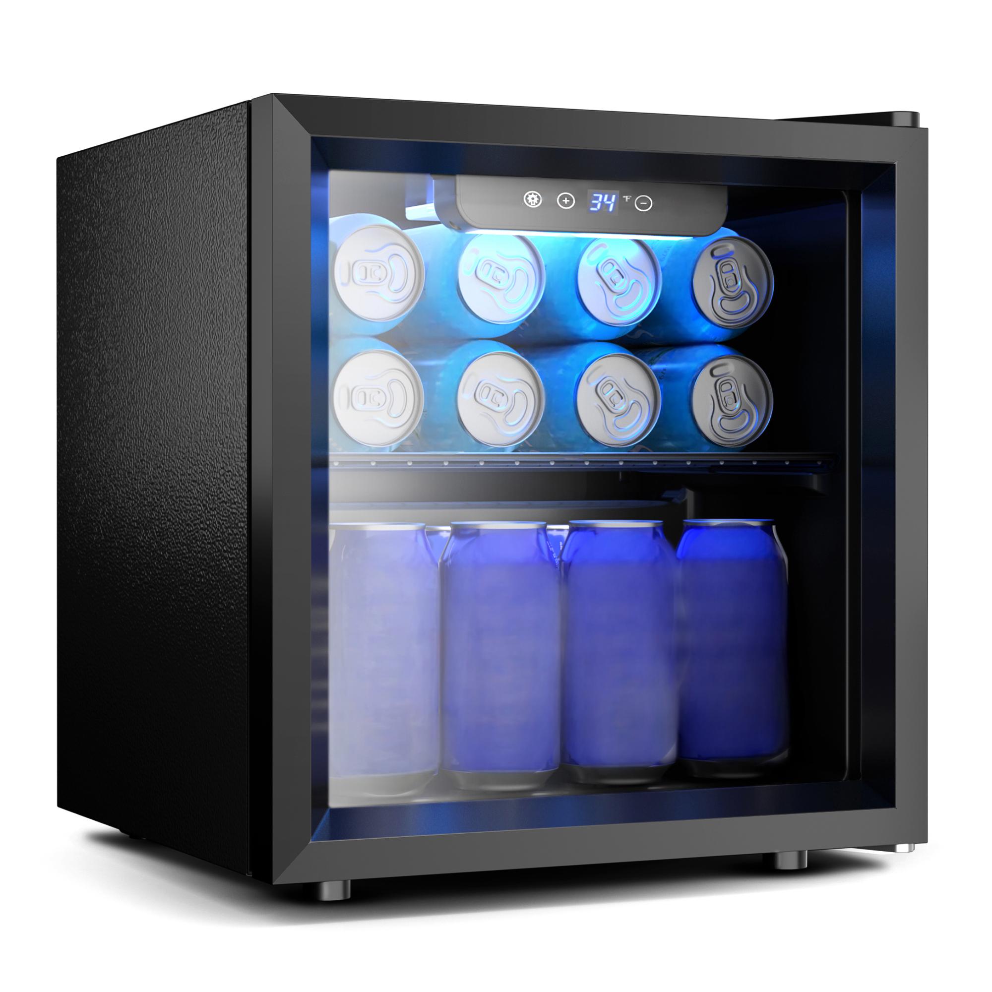 EKOJUCE Glass Door Mini Fridge - огляд і ціна Wine Beer Cooler Fridge