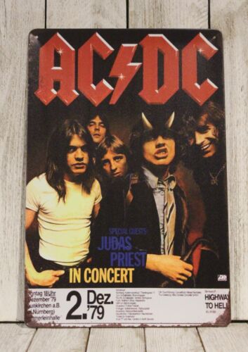 m1,AC/DC Tin Metal Poster Sign - огляд і ціна Wine Tag Label