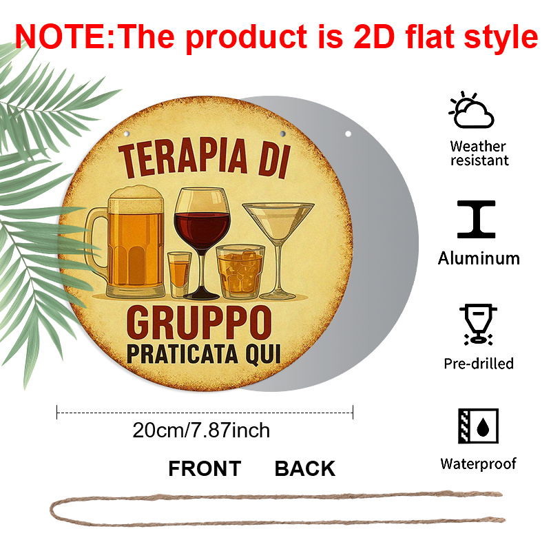 2D Flat, 1pc 7.87inchs Round A - огляд і ціна Beer And Wine Quote