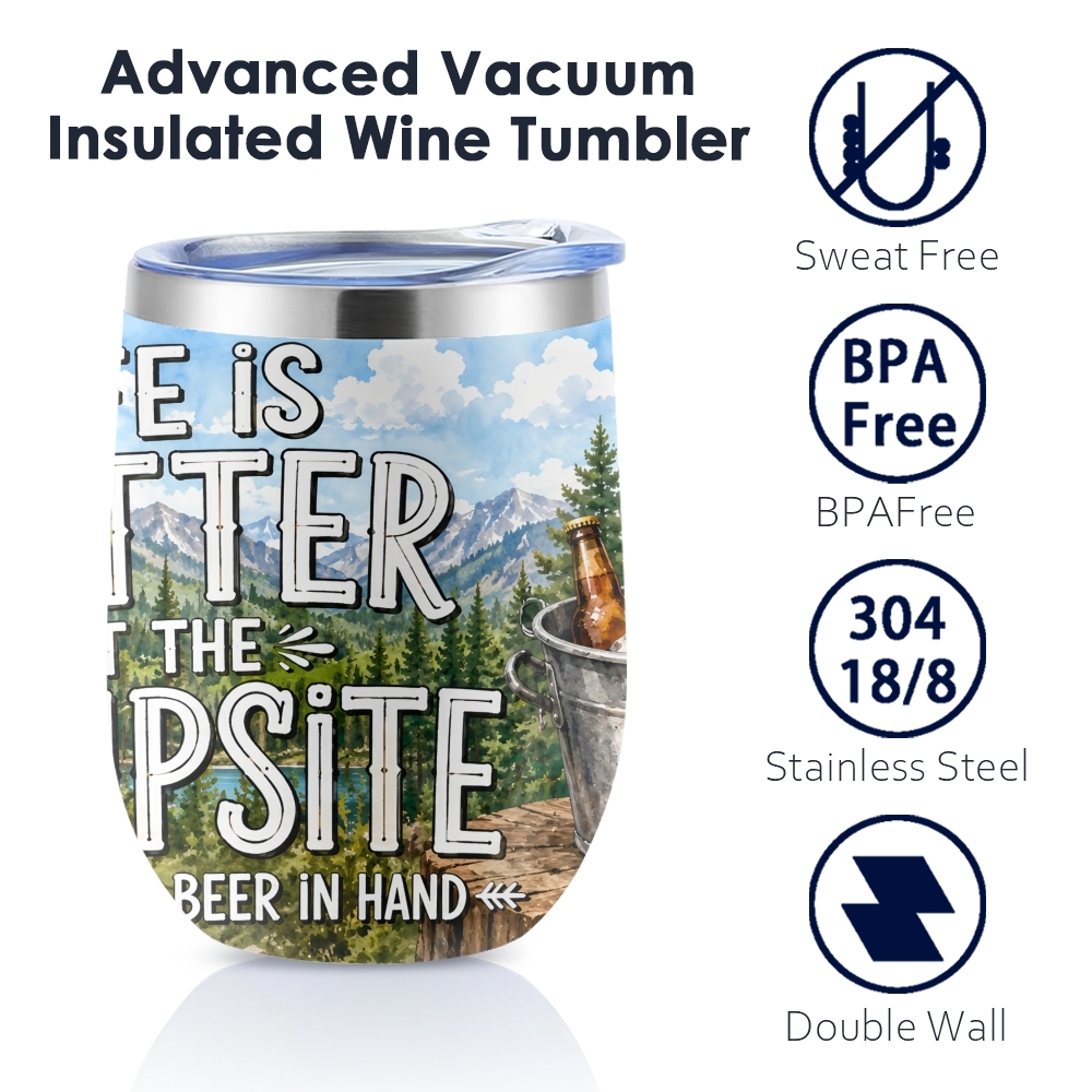 Funny Camping Beer Quote Vacuu - огляд і ціна Beer And Wine Quote