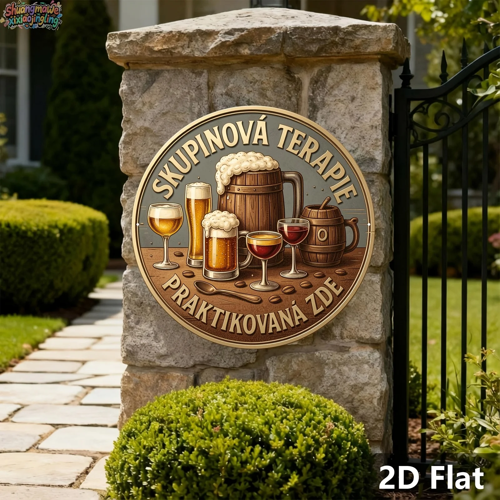 2D wooden signs, featuring hum - огляд і ціна Beer And Wine Quote