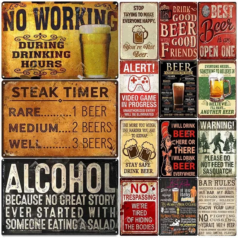 Bar Pub Sign Decor Funny Quote - огляд і ціна Beer And Wine Quote