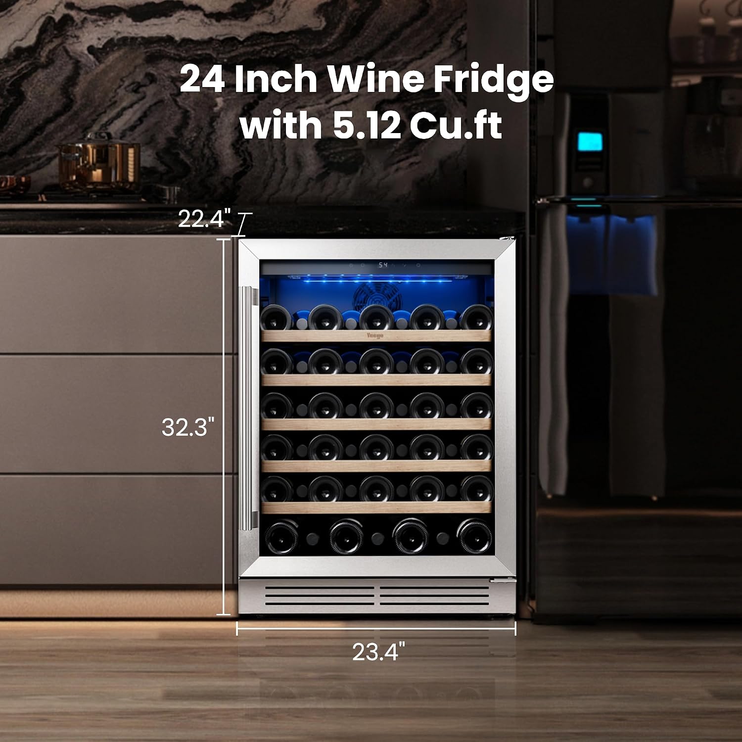 Yeego Wine Fridge Cooler - 24  - огляд і ціна Wine Beer Cooler Fridge