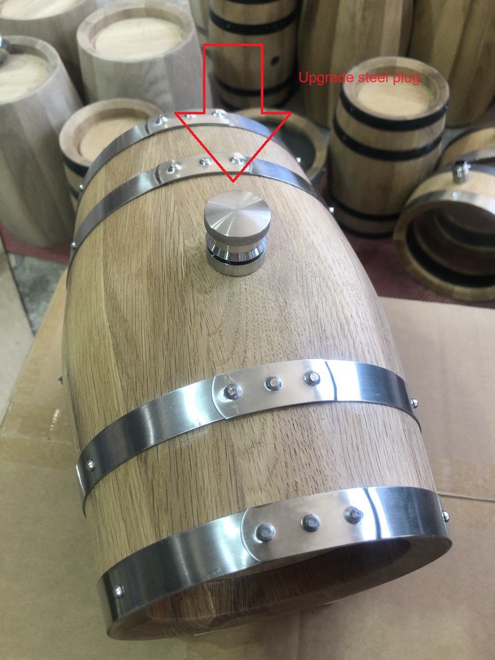 3L Double-sided Glass Wood Oak - огляд і ціна Wine Draft Beer