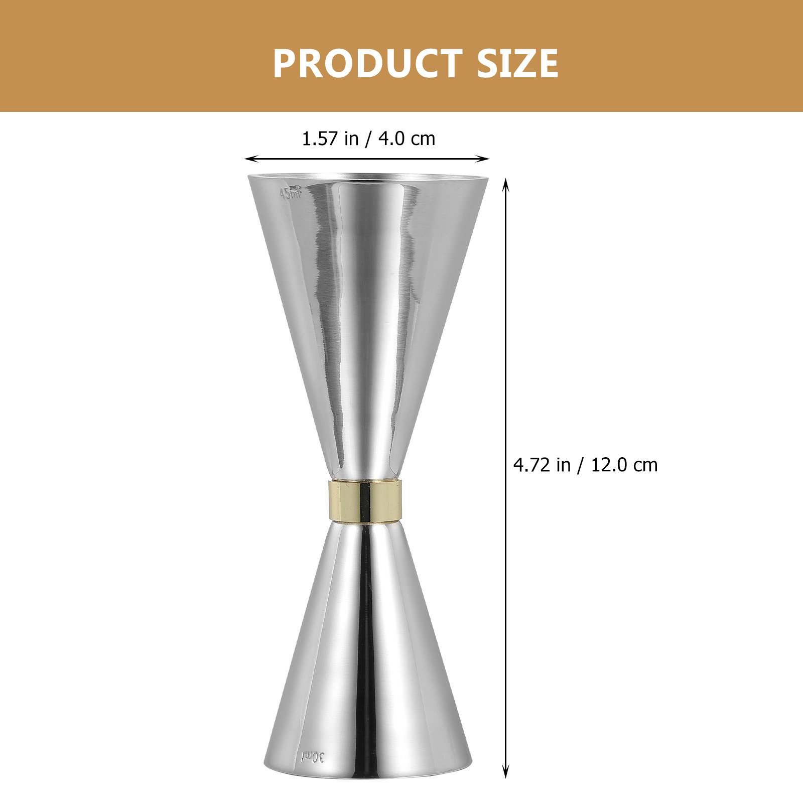Premium Stainless Steel Barten - огляд і ціна Spirit Measure Jigger