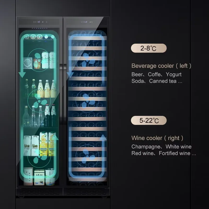 Built In Beverage Fridge Doubl - огляд і ціна Wine Beer Cooler Fridge