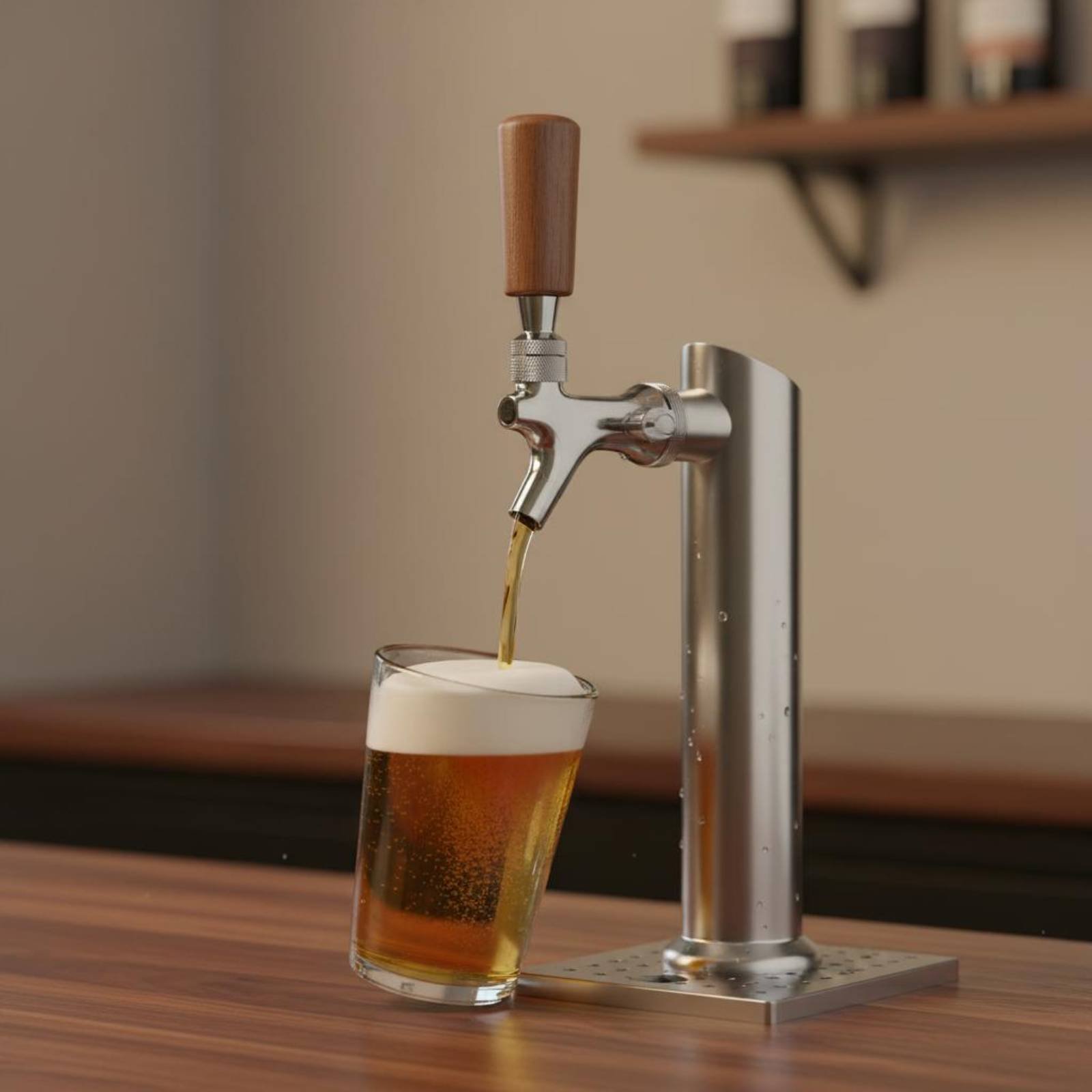 Short Wooden Beer Handle Solid - огляд і ціна Wine With Beer