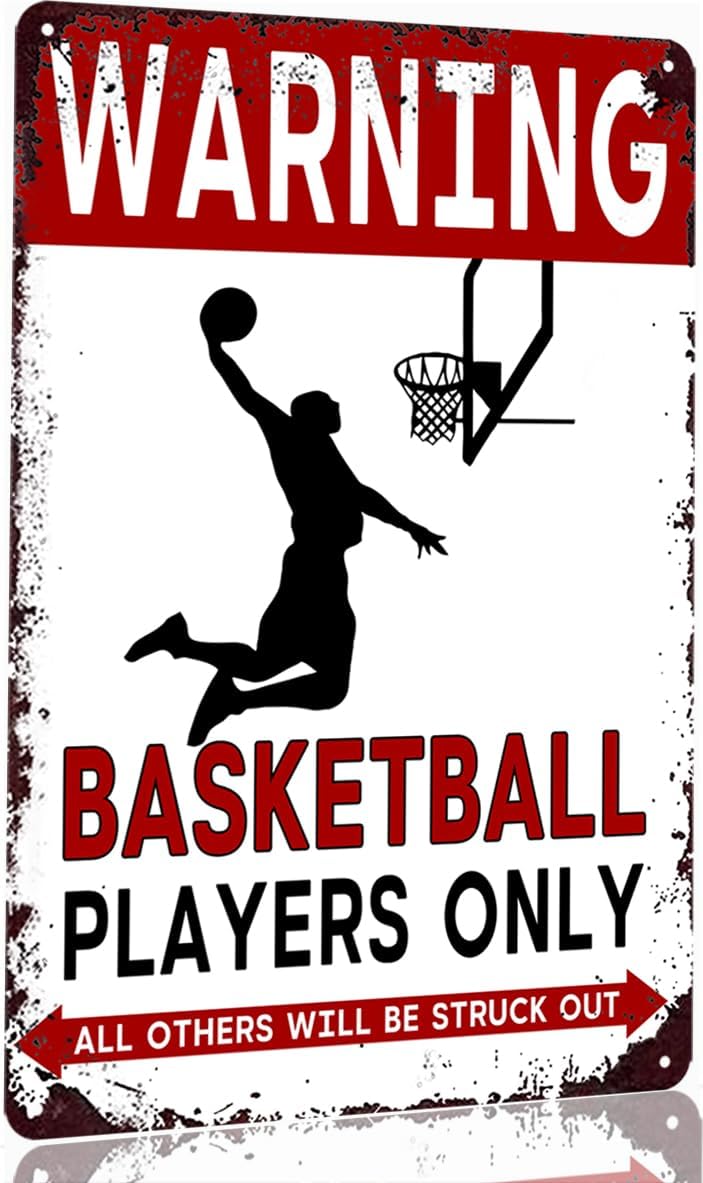 Basketball Tin Sign Decor Gift - огляд і ціна Wine Tag Label