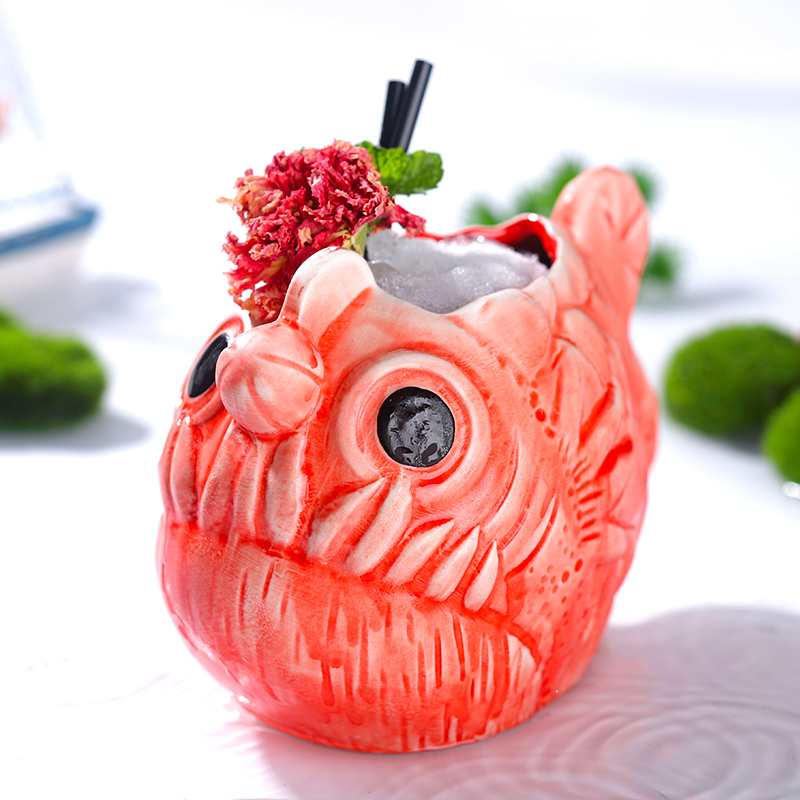 Cute Lantern Fish Cocktail Gla - огляд і ціна Wine Beer Red